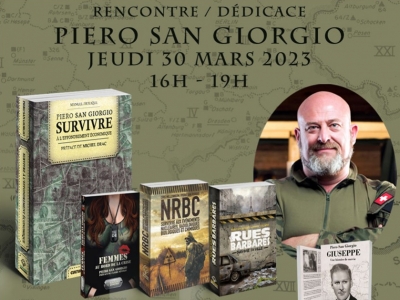 Rencontre / Dédicace avec Piero San Giorgio à la librairie Vincent le 30 mars 2023