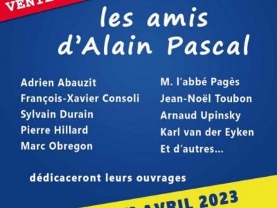 Retrouvez Pierre Hillard à la journée des amis d’Alain Pascal le 1er avril 2023 !