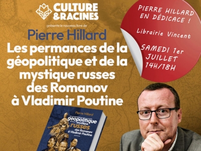 Dédicace de Pierre Hillard le 1er juillet 2023 à la librairie Vincent ! 