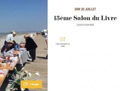 Lucien Cerise au salon du livre de Cayeux dimanche 30 juillet