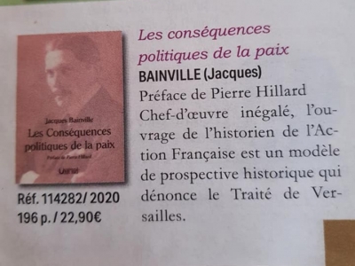 Courtes recensions de « Les conséquences politiques de la paix » et de « Fiston »