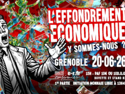 « L’effondrement économique : y sommes-nous ? » I Conférence de Piero San Giorgio le 20 juin 2026 à Grenoble