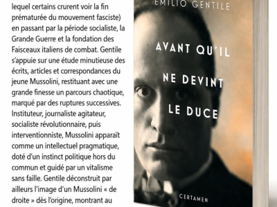 Mussolini révolutionnaire : recension de « Avant qu'il ne devînt le Duce » dans la revue Éléments