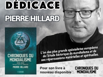 Séance de dédicaces avec Pierre Hillard à la librairie française le 15 décembre 2020