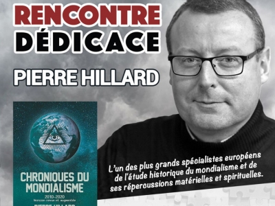 Rencontre-dédicace avec Pierre Hillard le 23 décembre à la Librairie Duquesne (Paris)