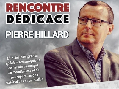 Pierre Hillard en dédicace à la librairie française le 15 mai 2021