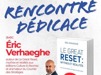 Rencontre-dédicace avec Éric Verhaeghe le 16 octobre à la Librairie Vincent (Paris)