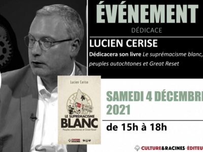 Lucien Cerise en dédicace à La Nouvelle Librairie le samedi 4 décembre 2021 !