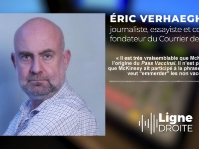 Éric Verhaeghe sur Radio Courtoisie (Ligne Droite du 20/01/22) : « Les cabinets comme McKinsey se sont substitués à l’État pour réaliser la gestion opérationnelle de la crise sanitaire »