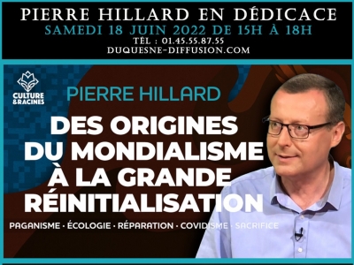Pierre Hillard en dédicace à la librairie Duquesne le 18 juin 2022